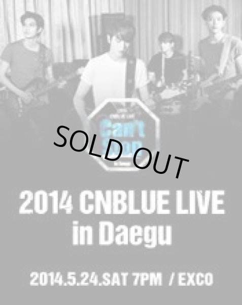 画像1: 2014 CNBLUE LIVE [Can’t Stop] in Daegu (1)