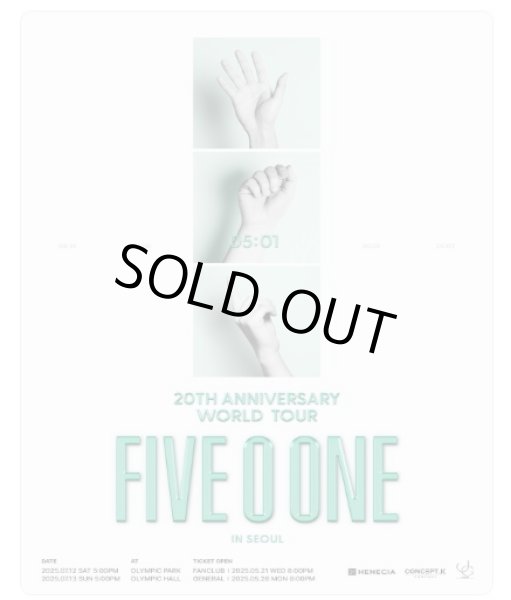画像1: 2026 FIVE O ONE : 20th Anniversary World Tour ENCORE In Seoul  (1)