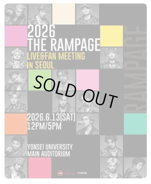 画像1: 2026 THE RAMPAGE LIVE&FAN MEETING in SEOUL (1)