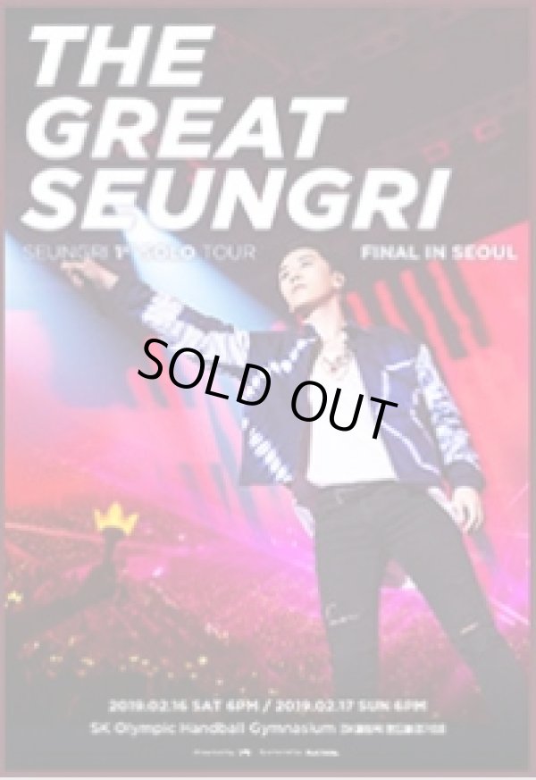 画像1: SEUNGRI 1st SOLO TOUR [THE GREAT SEUNGRI] FINAL IN SEOUL