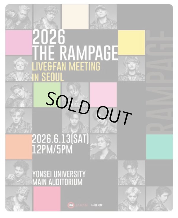 画像1: 2026 THE RAMPAGE LIVE&FAN MEETING in SEOUL