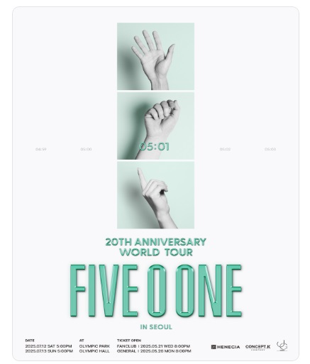 画像1: 2026 FIVE O ONE : 20th Anniversary World Tour ENCORE In Seoul 